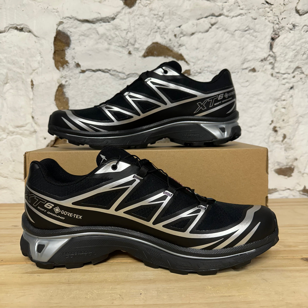 Salomon XT-6 GORE-TEX Black Silver Sz 11.5 DS