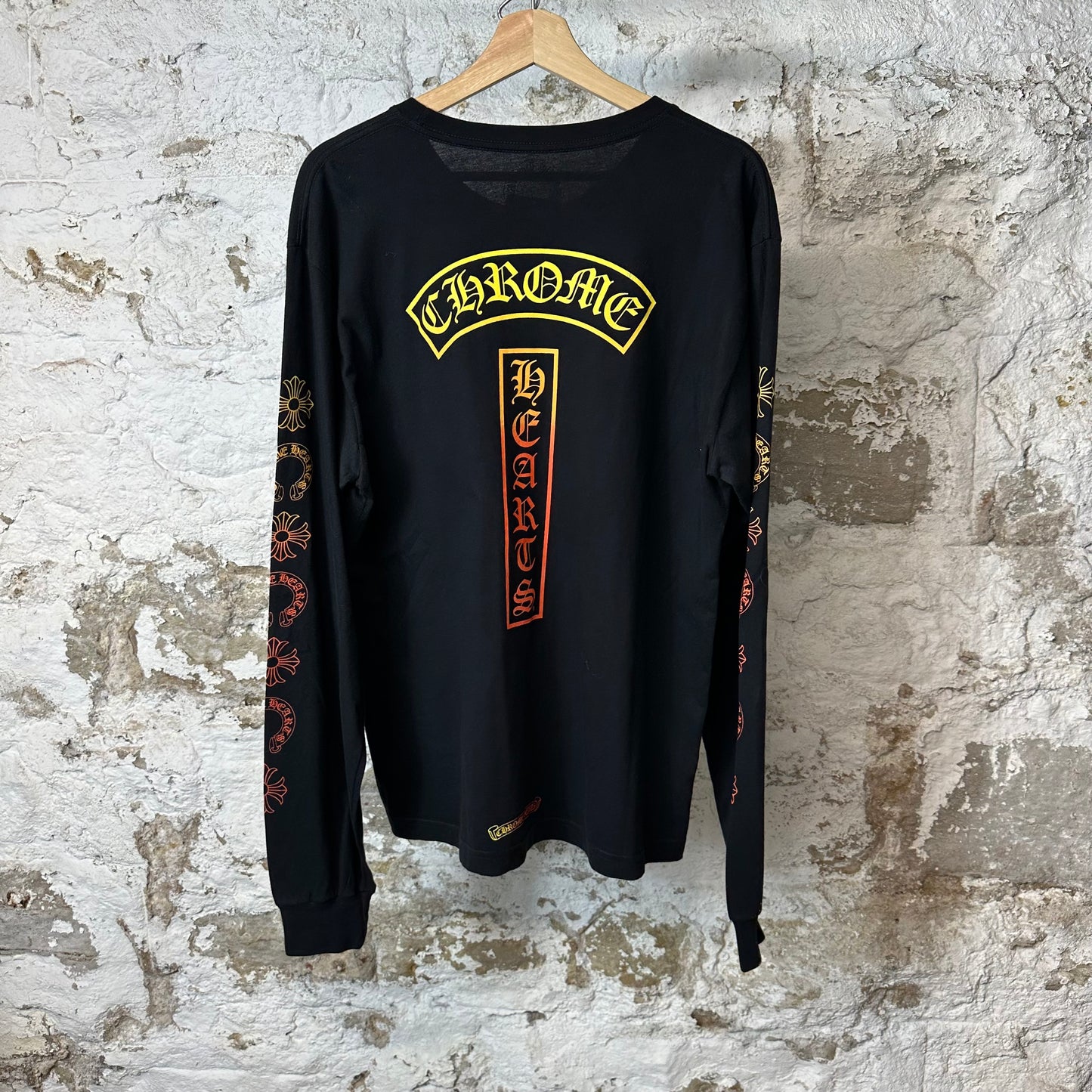 Chrome Hearts Gradient T Logo L/s Black Sz L