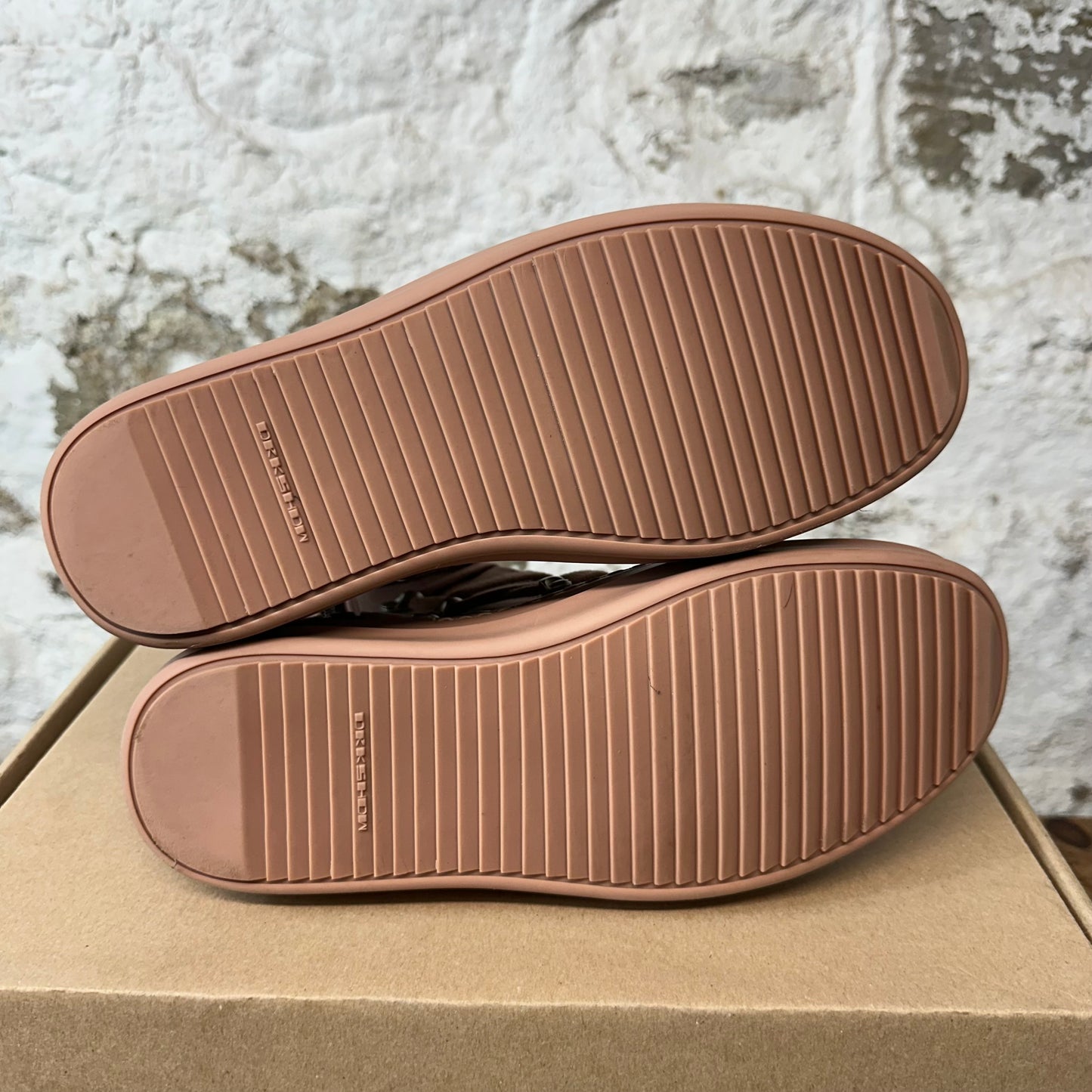 Rick Owens High Hexa Lace Dark Pink Sz 7.5 (40.5)