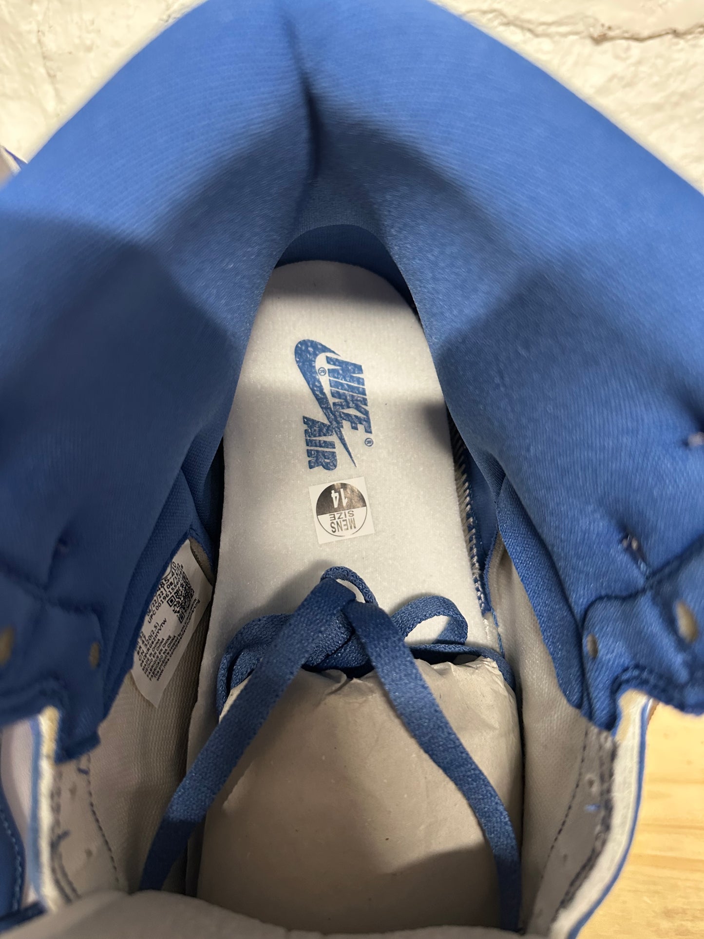 Air Jordan 1 High True Blue Sz 14 DS