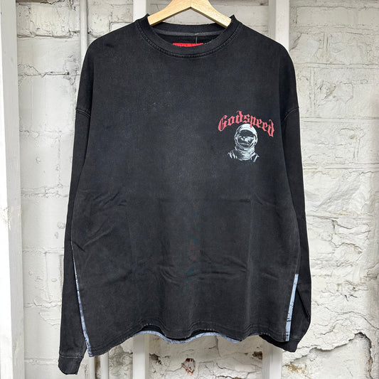 Godspeed Apollo Black Long Sleeve T-Shirt Sz S