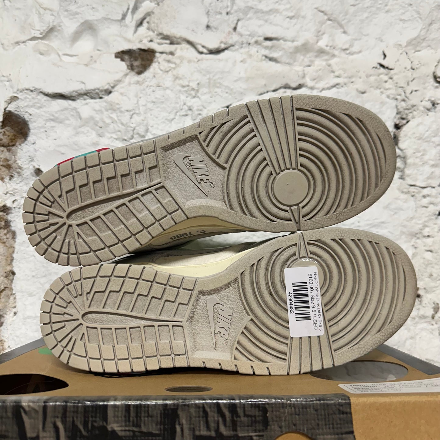 Nike Dunk Low Off-White Lot 07 Sz 9.5