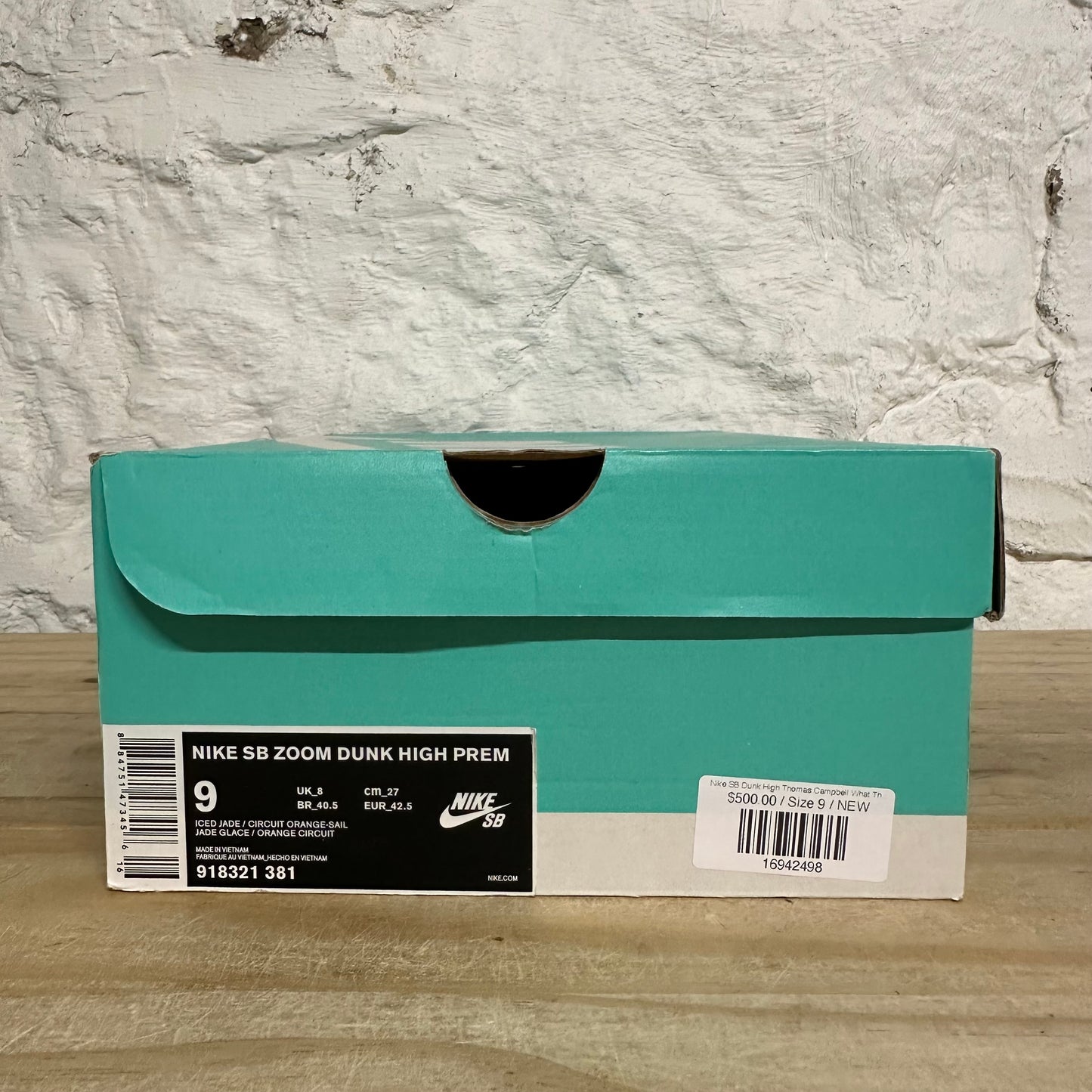Nike SB Dunk High Thomas Campbell What The Dunk Sz 9 DS