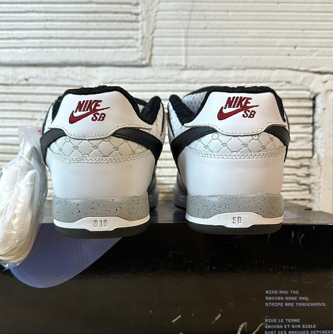 Nike Paul Rodriguez 2 Zoom White Black Sz 8 DS