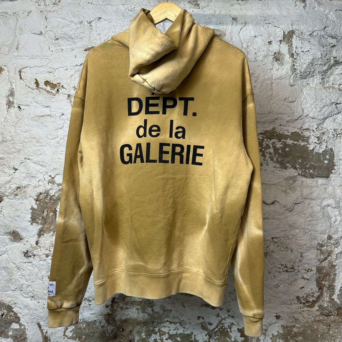 Gallery Dept Brown Dyed Zip Up Hoodie Sz M