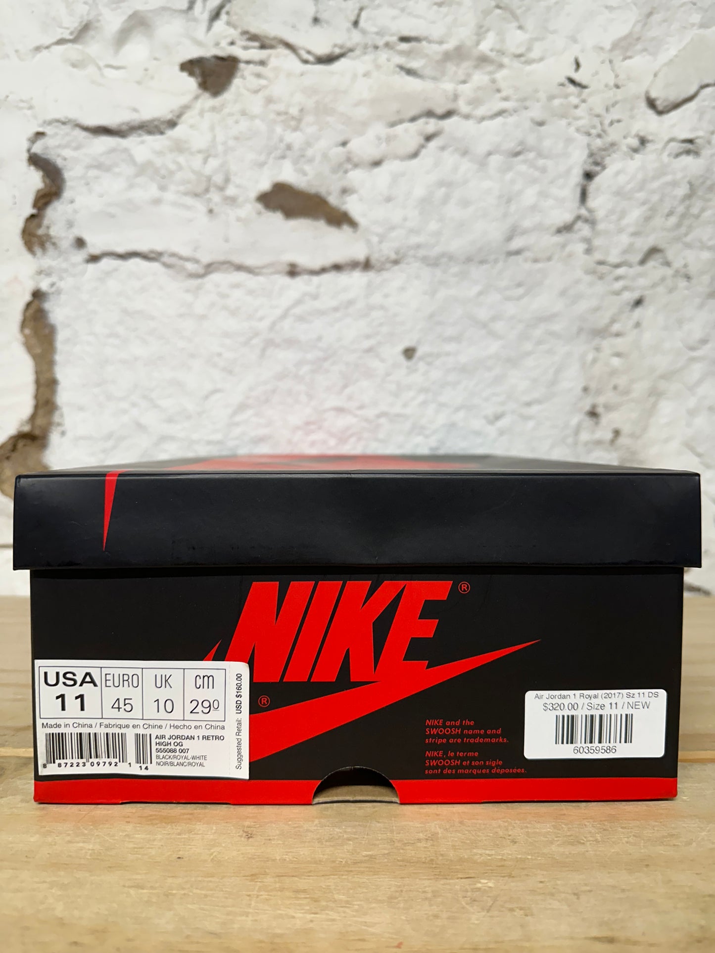 Air Jordan 1 High Royal (2017) Sz 11 DS