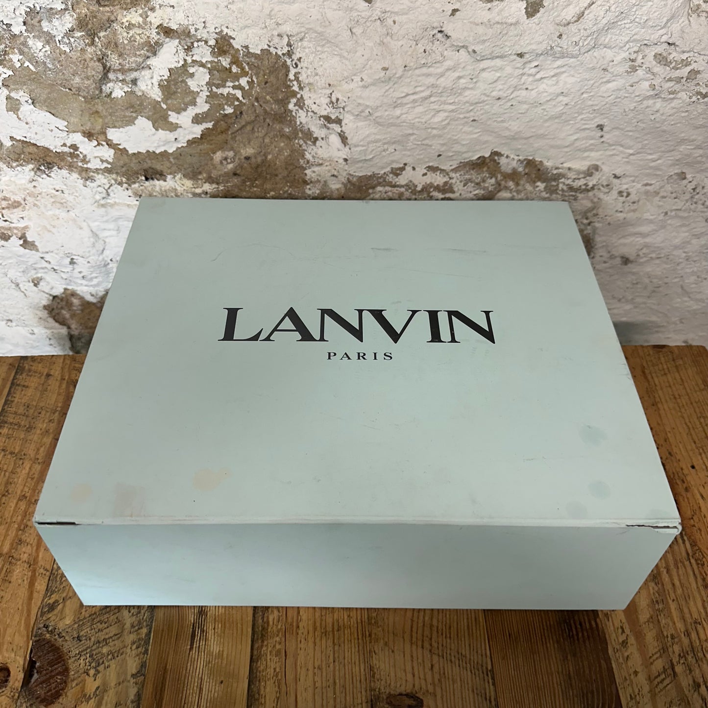 Lanvin Curb Gray White Lace Cream Sneaker Sz 11 (44)