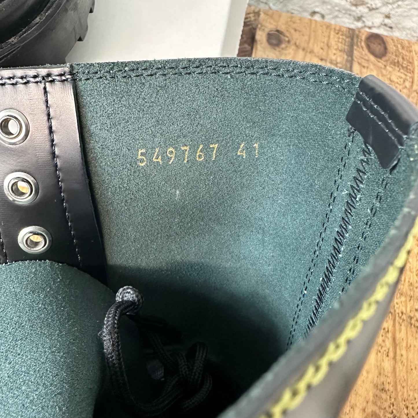 Balenciaga High Black Leather Amphibia Boot Sz 8 (41) No Box