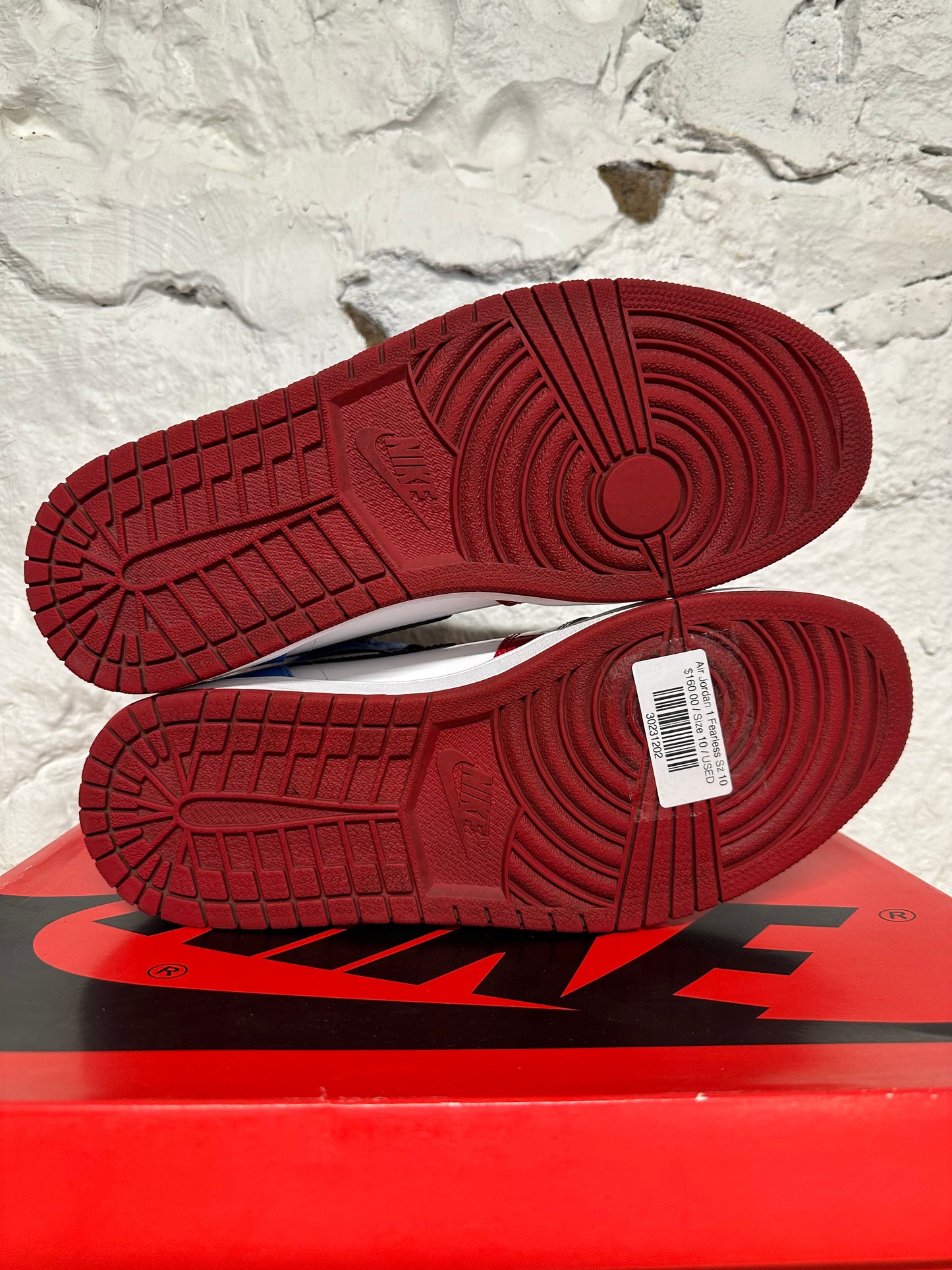 Air Jordan 1 High Fearless UNC Chicago Sz 10