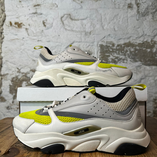 Dior B22 Grey White Yellow Sneaker Sz 12 (45)