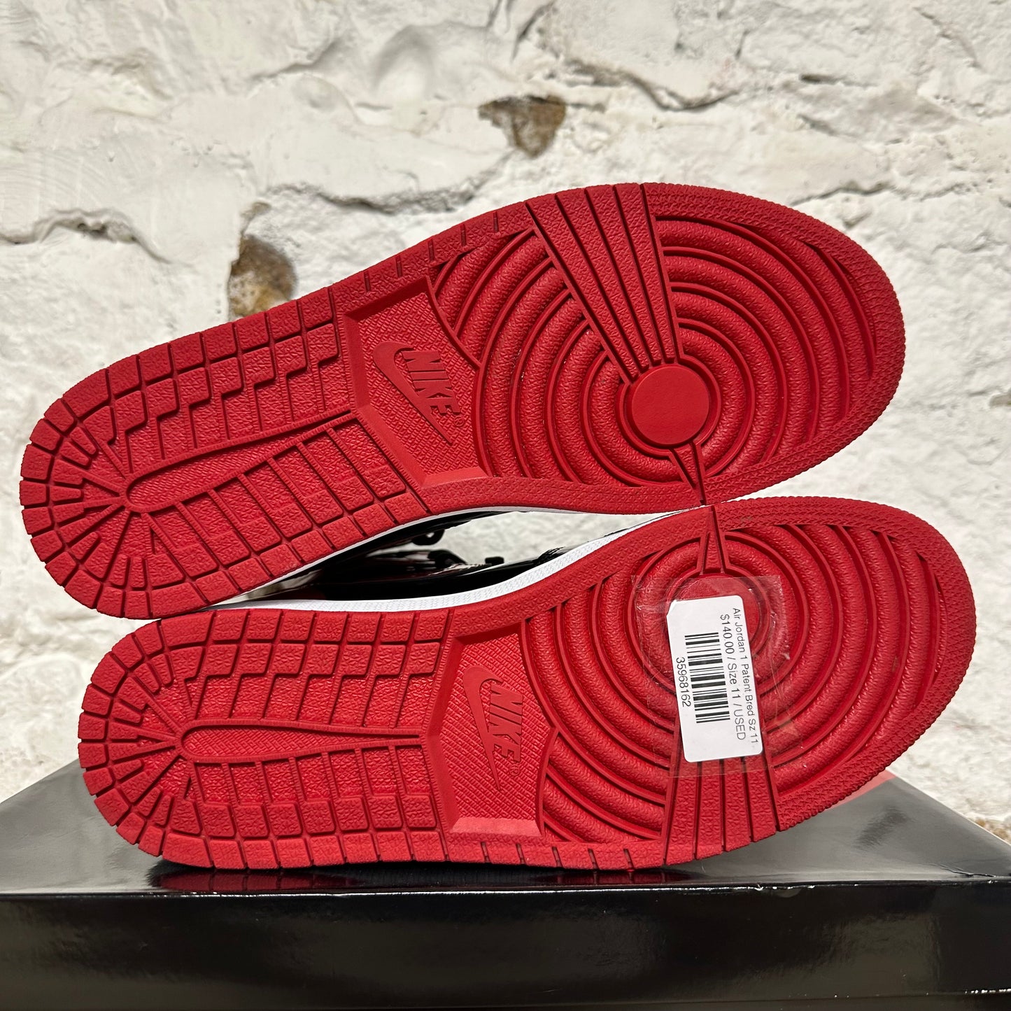 Air Jordan 1 High Patent Bred Sz 11