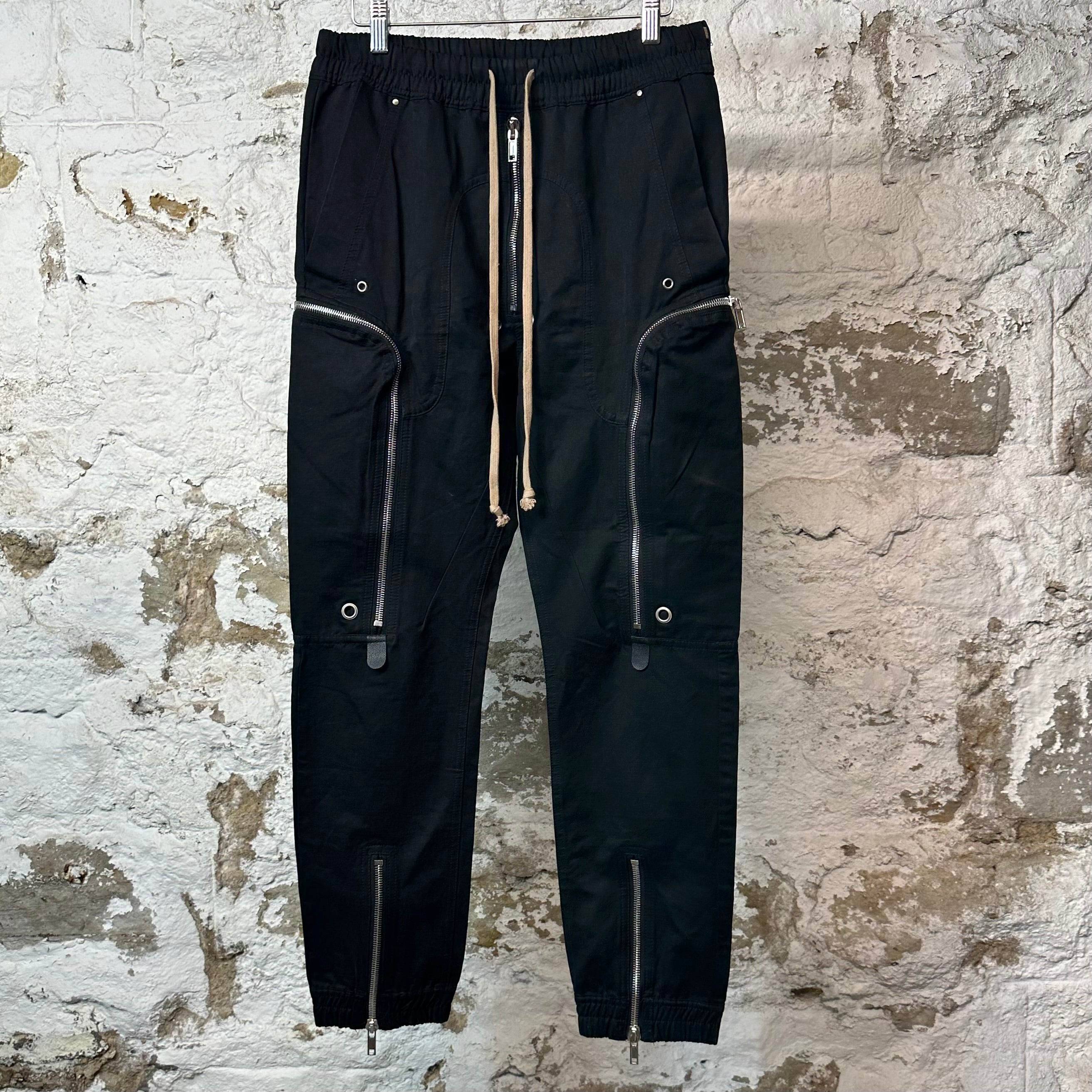 Rick Owens Fogachine Black Cargo Pants Sz M