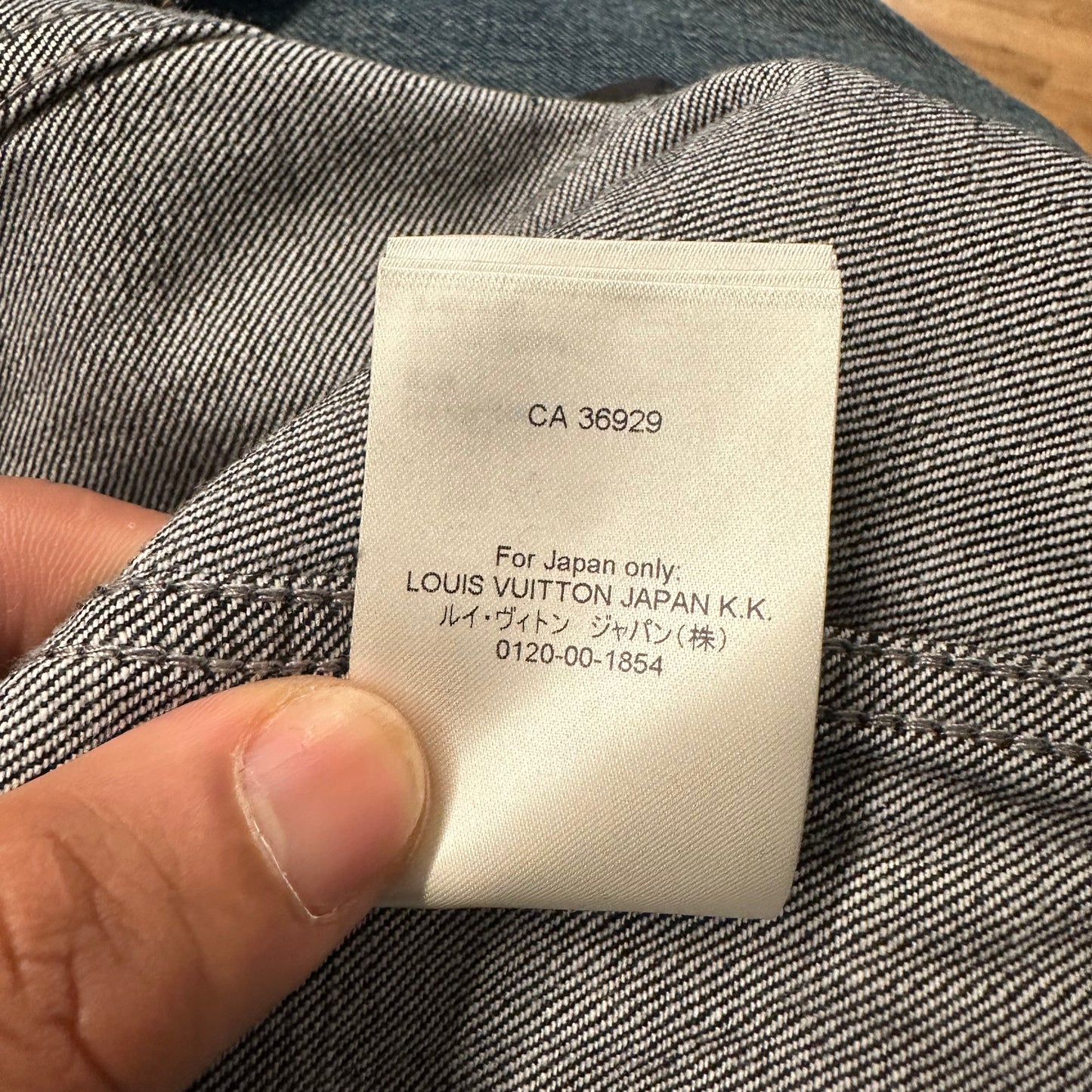 Louis Vuitton Karakoram Blue Denim Jacket Sz XXL (56) DS
