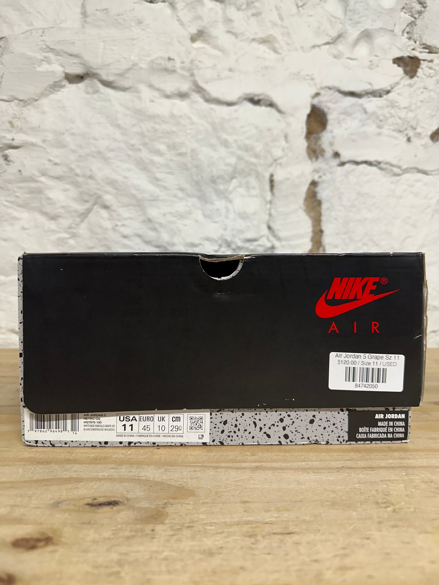 Air Jordan 5 Grape Sz 11