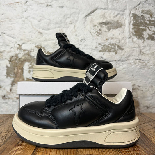Rick Owens Low TurboWPN Black Milk Sneaker Sz 7.5