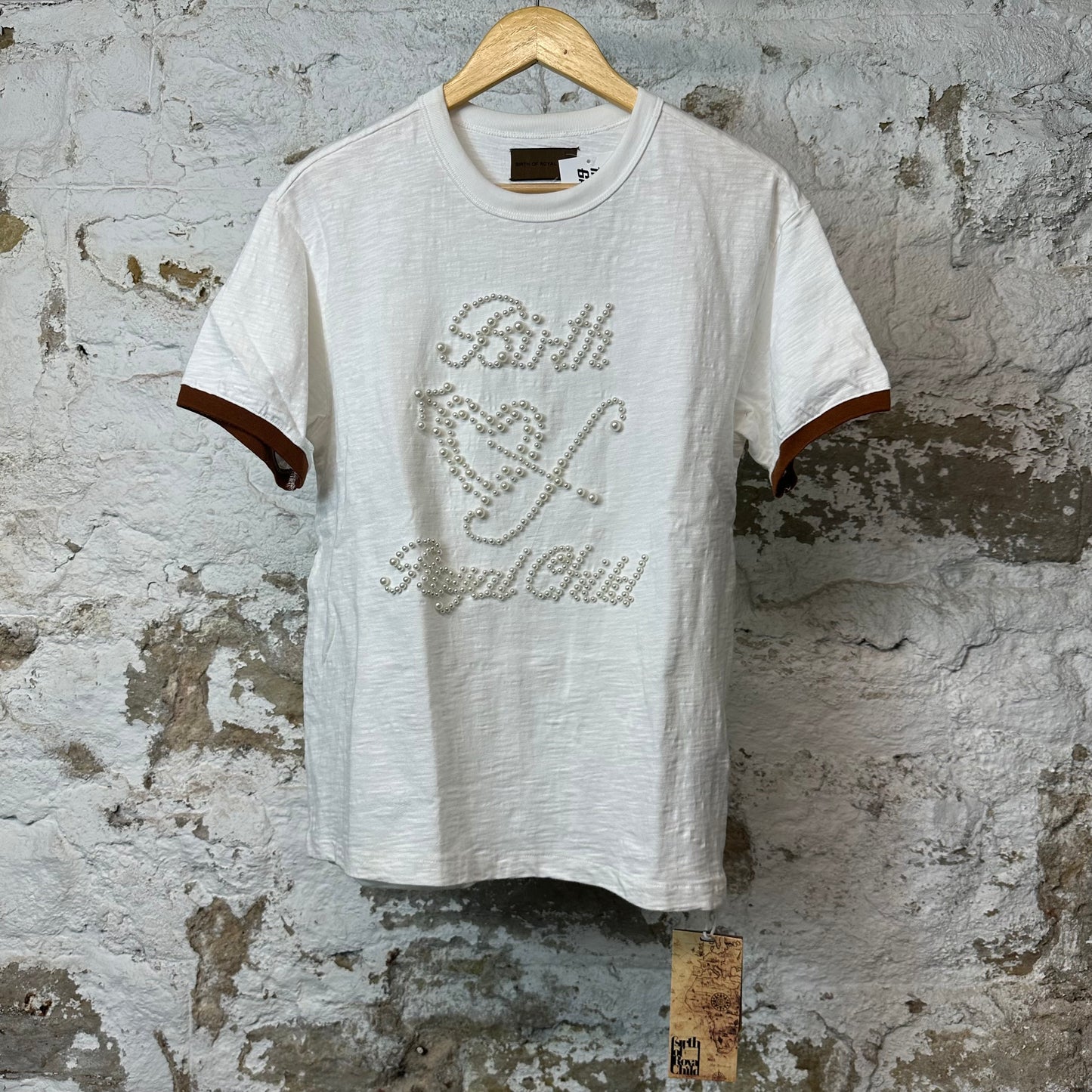 Birth Of Royal Child Pearl T-shirt White Sz S