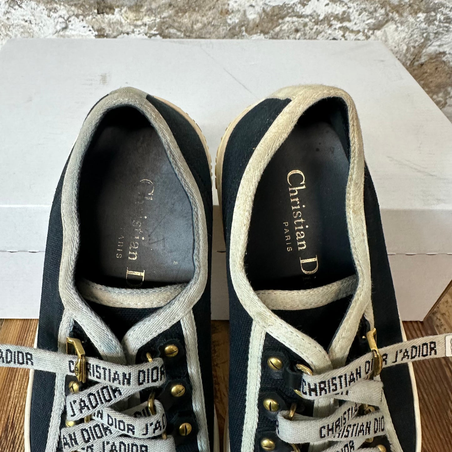 Dior Walk n Dior Black White Sneaker Sz 5 (37)