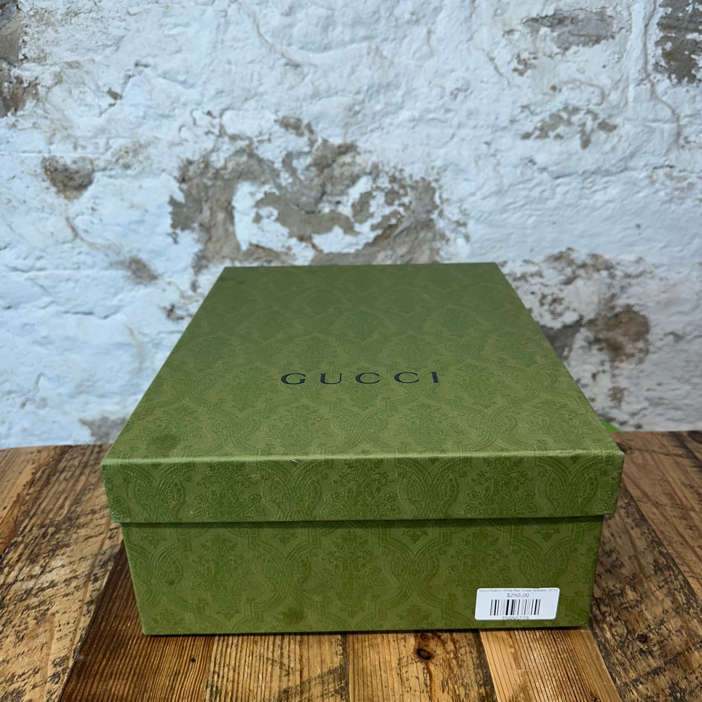 Gucci Rython White Red Green Sneaker Sz 12