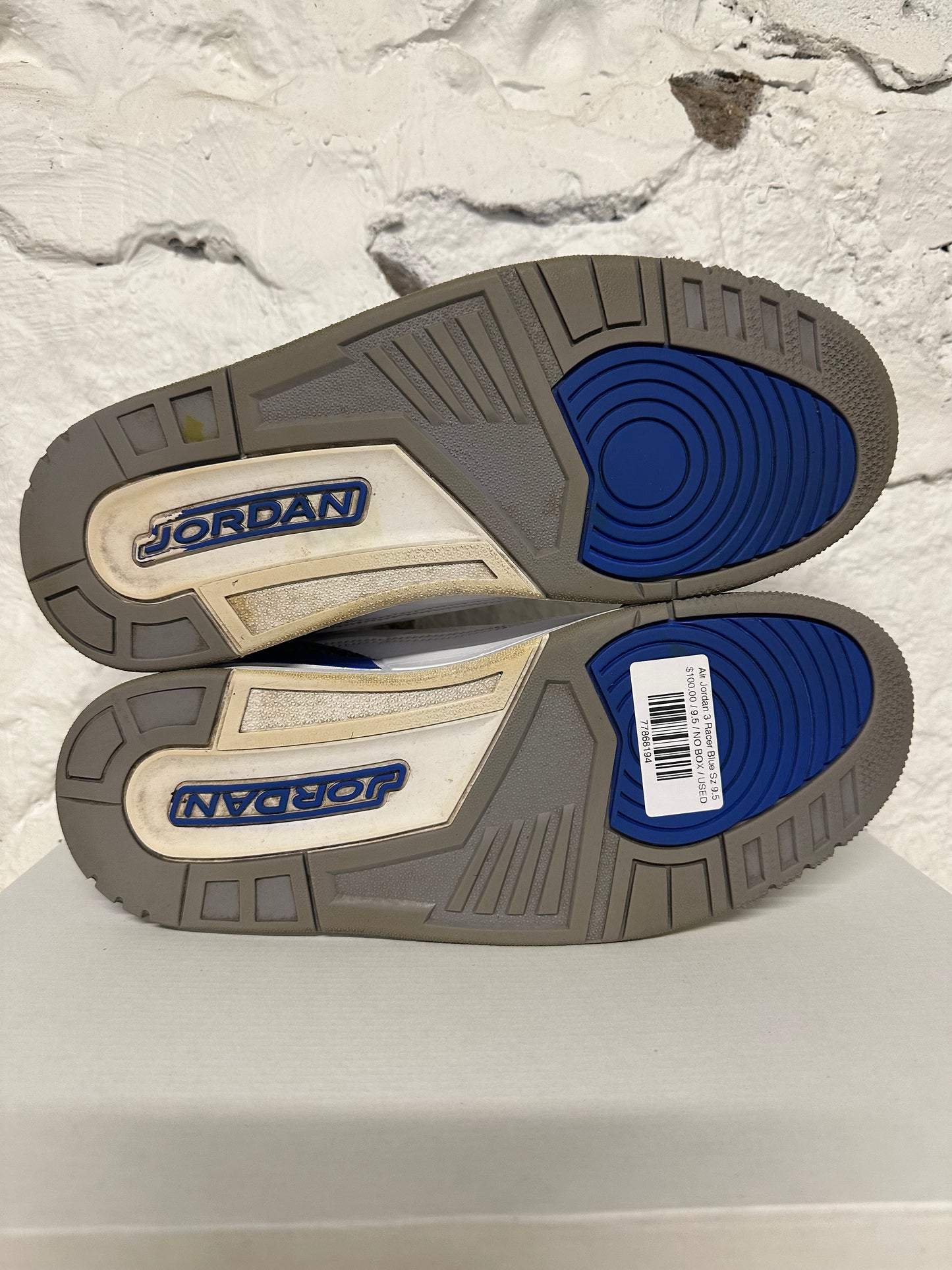 Air Jordan 3 Racer Blue Sz 9.5