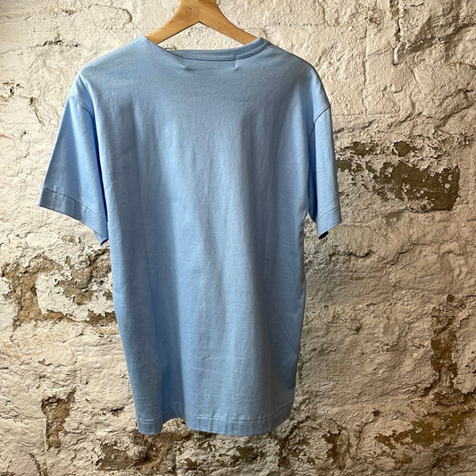 CDG Red Heart T-shirt Blue Sz L DS