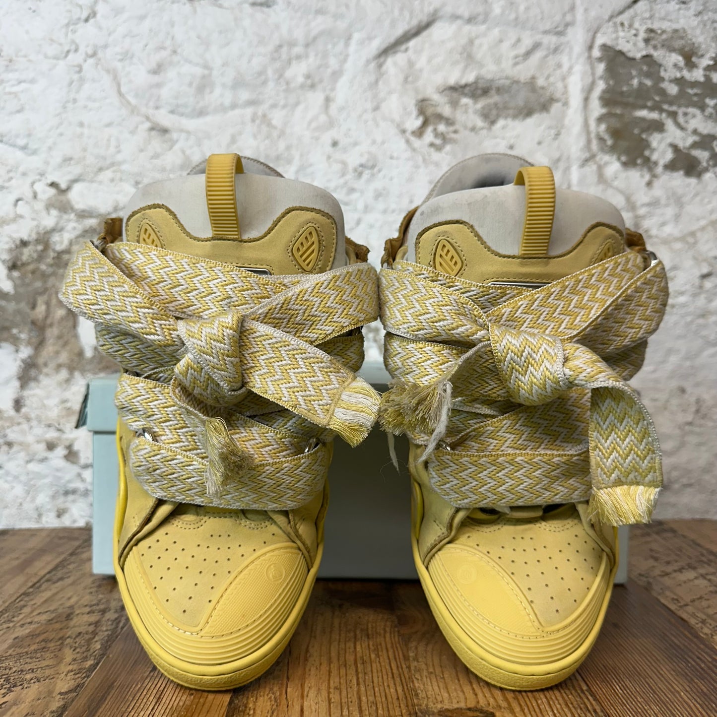 Lanvin Curb Yellow Grey Sneaker Sz 11 (44)