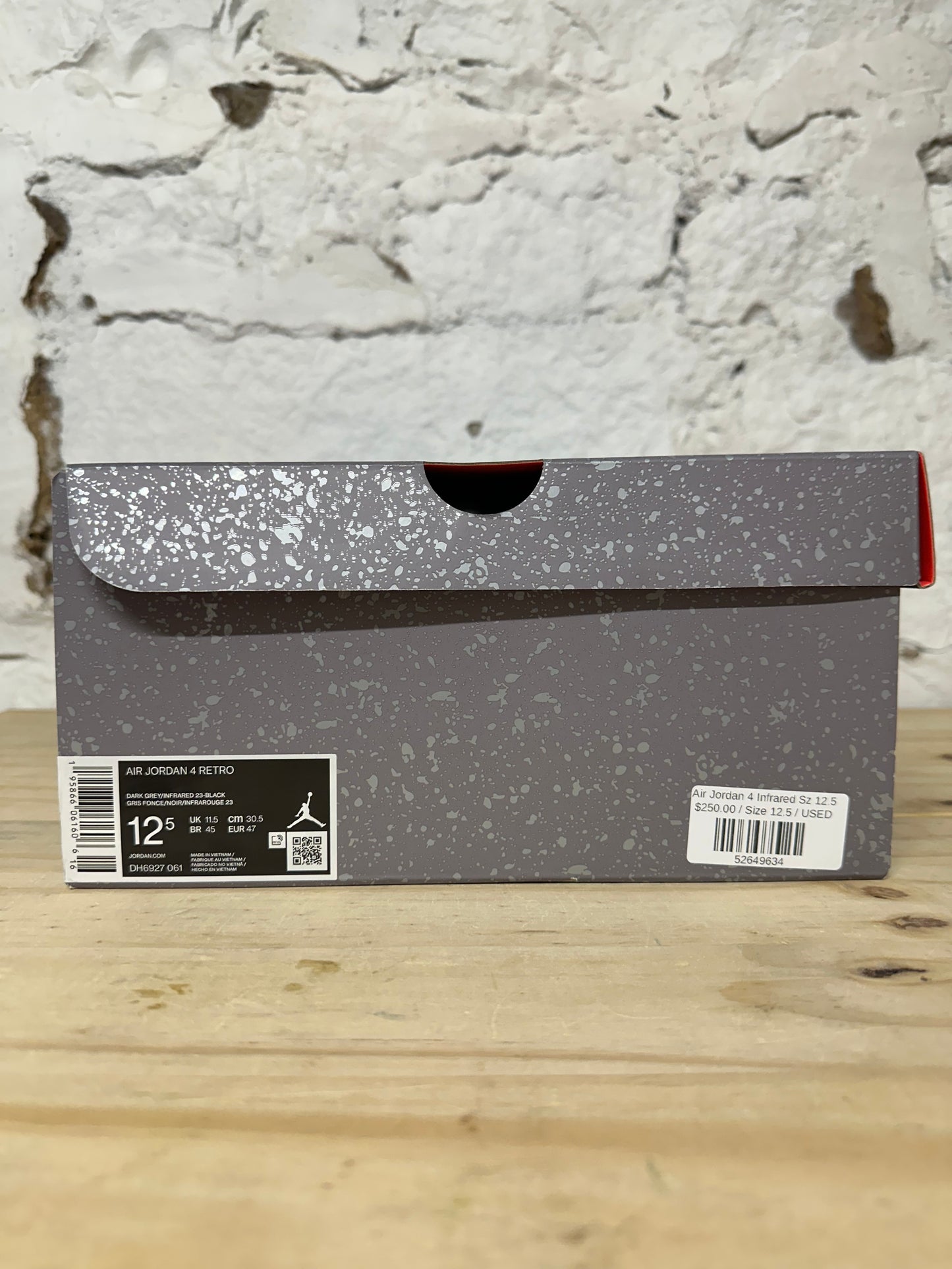 Air Jordan 4 Infrared Sz 12.5