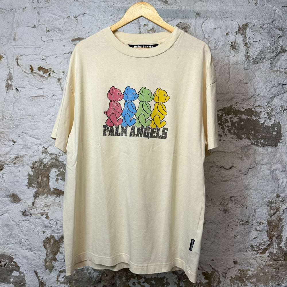 Palm Angels Bear T-shirt Cream Sz XXL