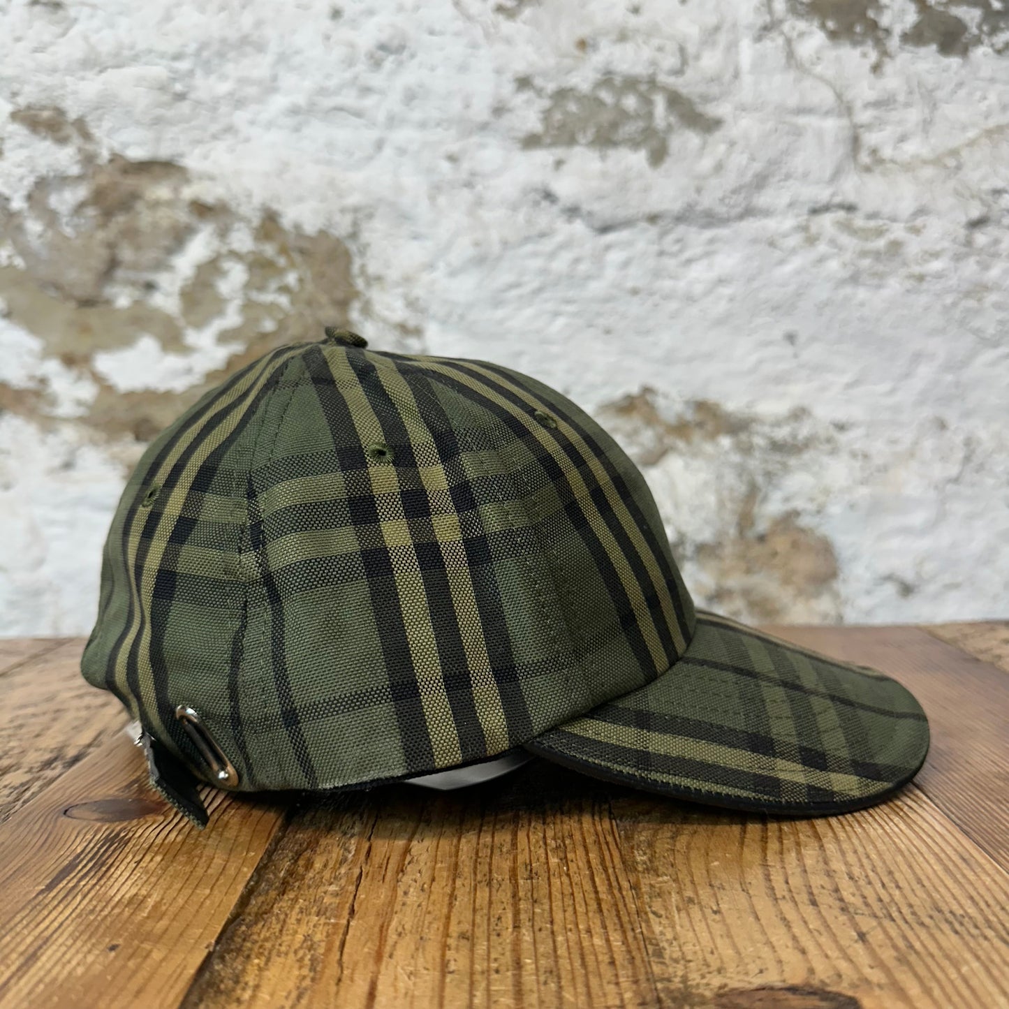 Burberry Green Plaid Icon Canvas Hat