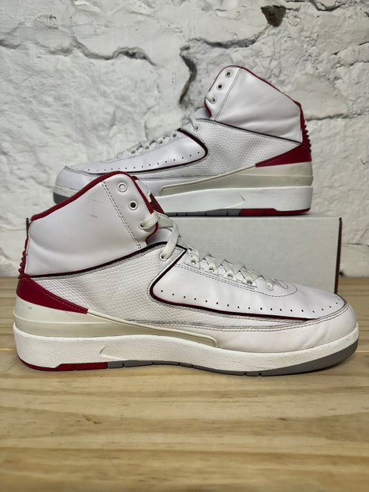 Air Jordan 2 White Red Sz 13