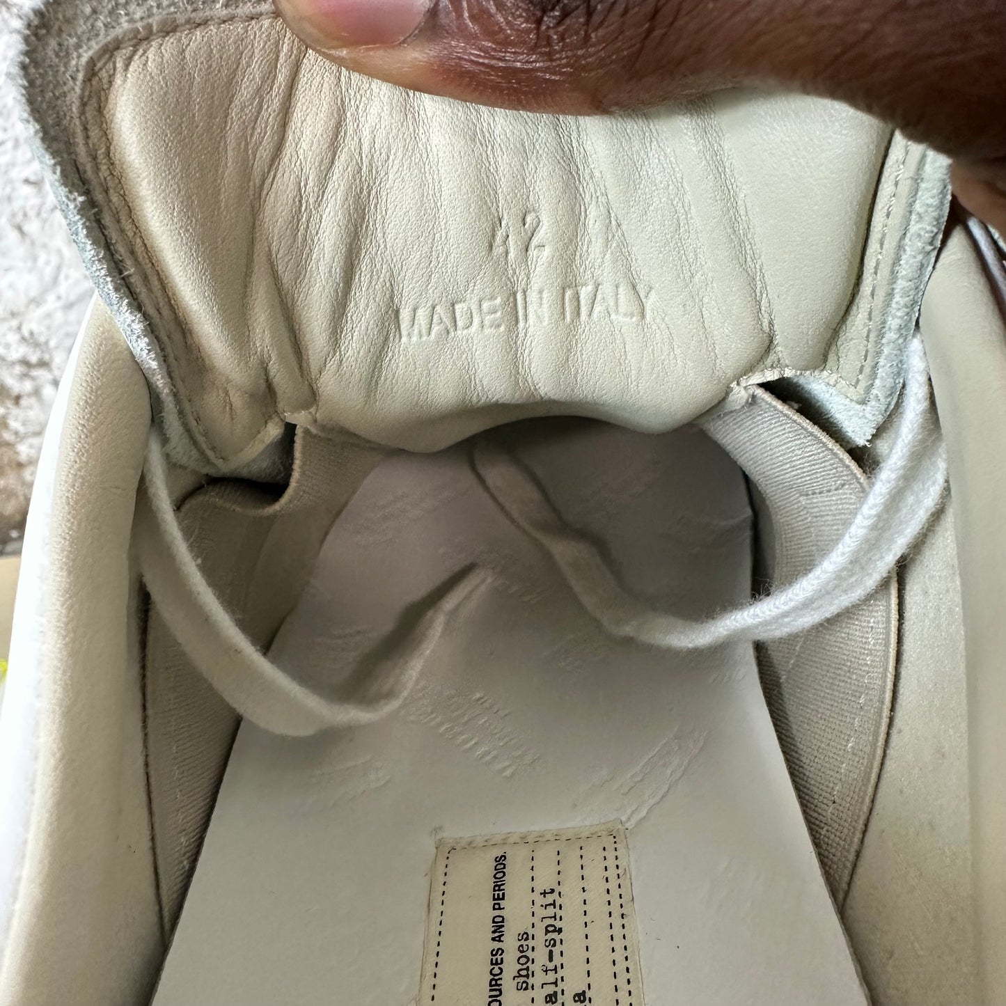 Maison Margiela Replica Neon Paint White Sneaker Sz 9 (42)