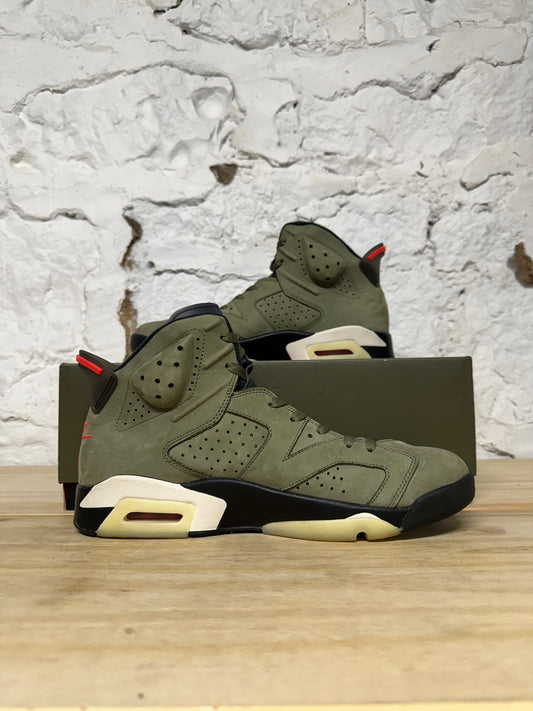 Air Jordan 6 Travis Scott Olive Sz 11.5