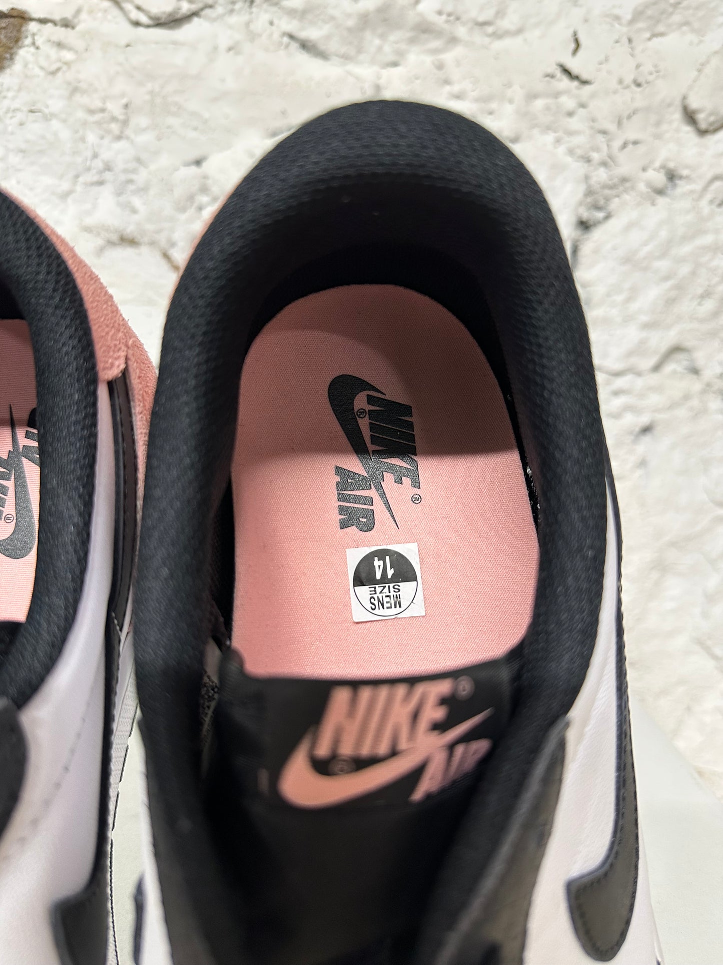 Air Jordan 1 Low Bleached Coral Sz 14