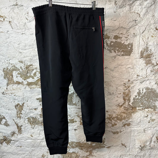 Alexander Mcqueen Stripe Black Track Pants Sz L