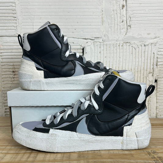 Nike Sacai Blazer Mid Black Grey Sz 13