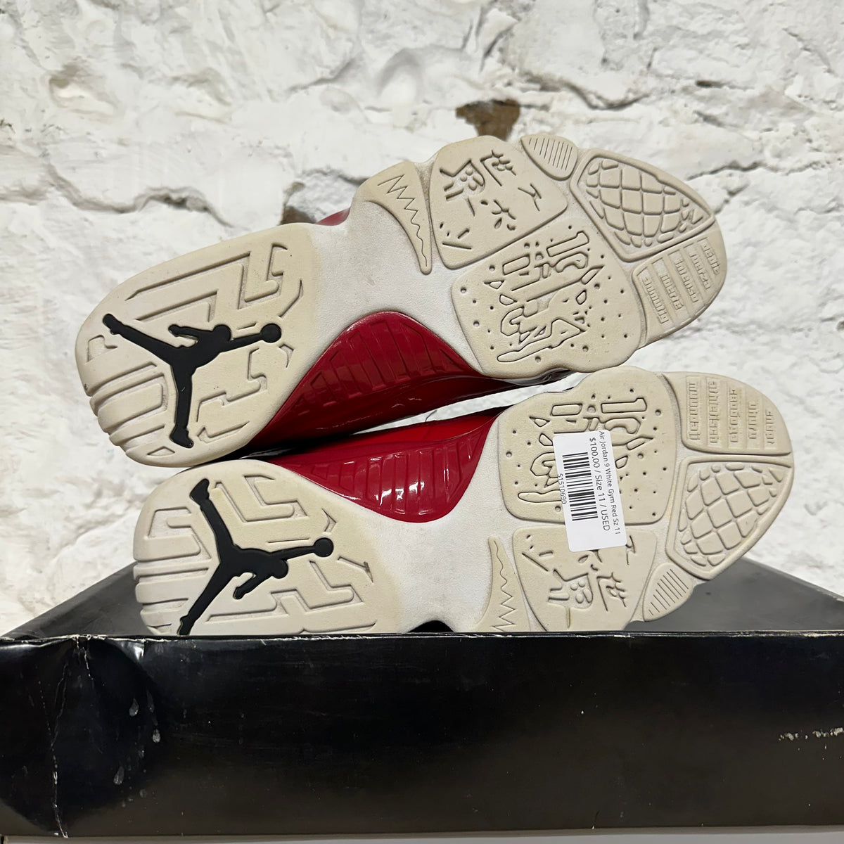 Air Jordan 9 White Gym Red Sz 11