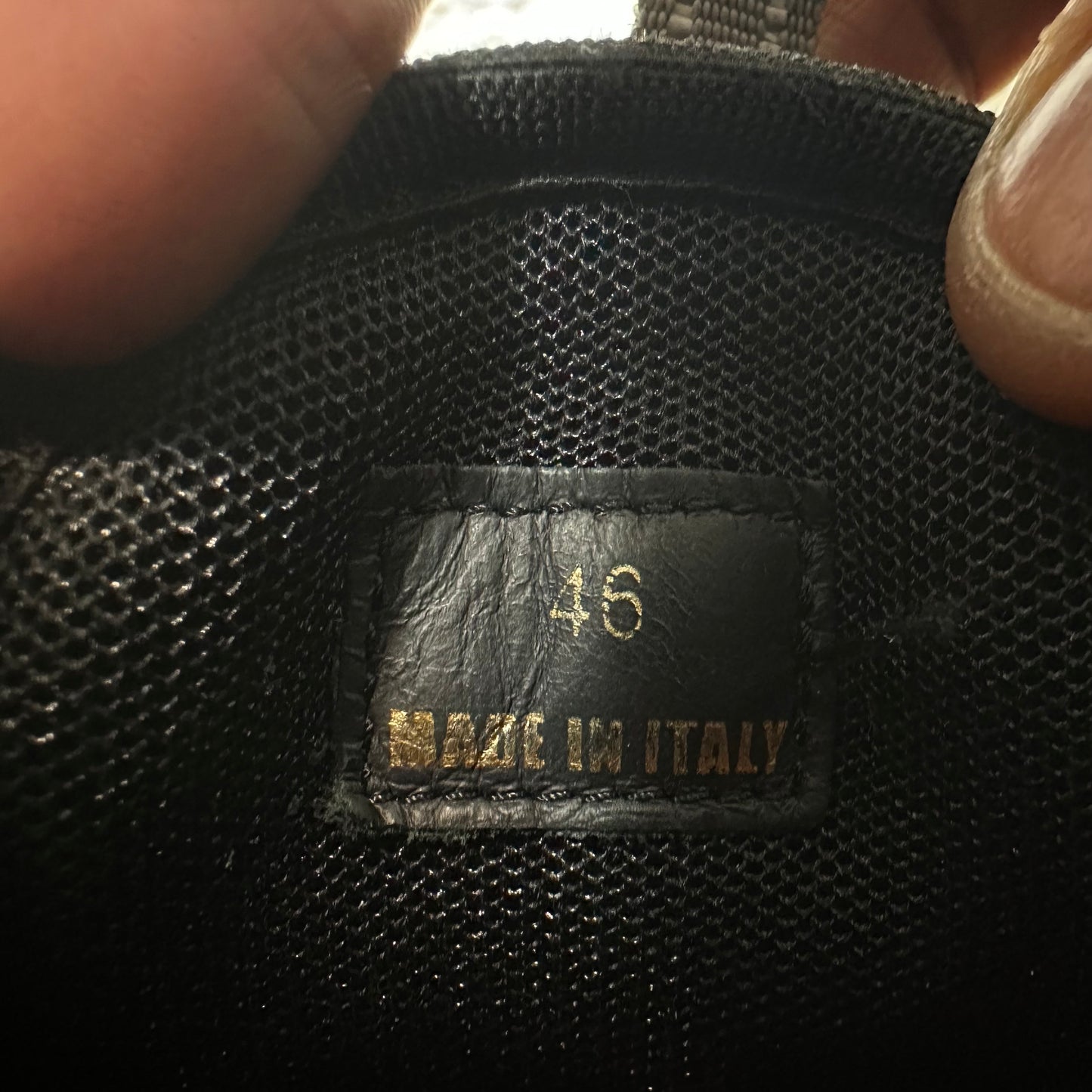 Versace Chain Reaction Black Multicolor Sneaker Sz 13 (46)