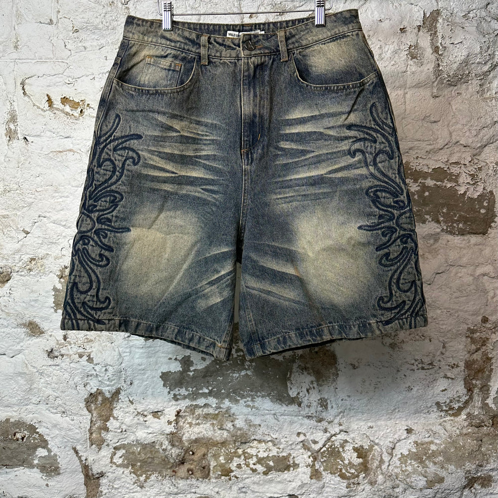 Vale Blue Flare Jean Shorts