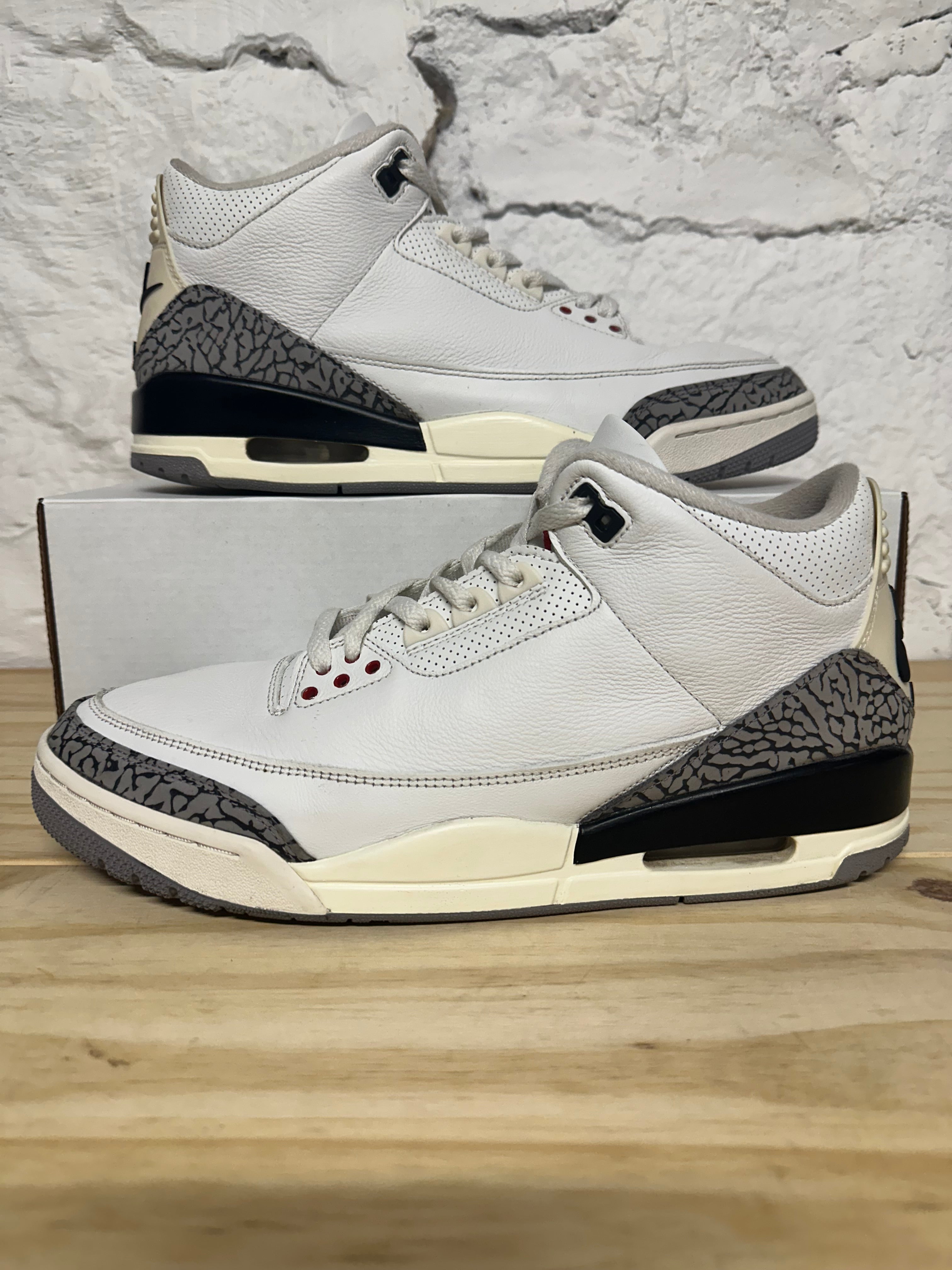 Air Jordan 3 White Cement Reimagined Sz 12