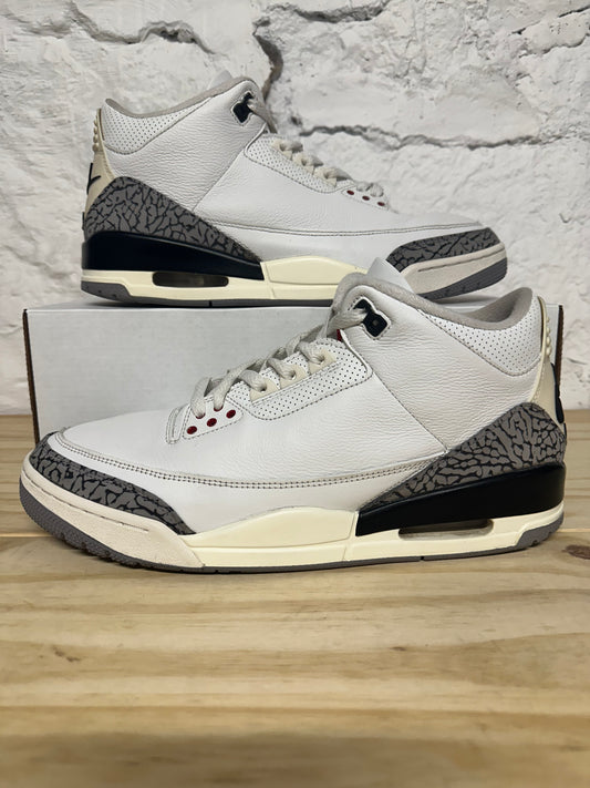 Air Jordan 3 White Cement Reimagined Sz 12