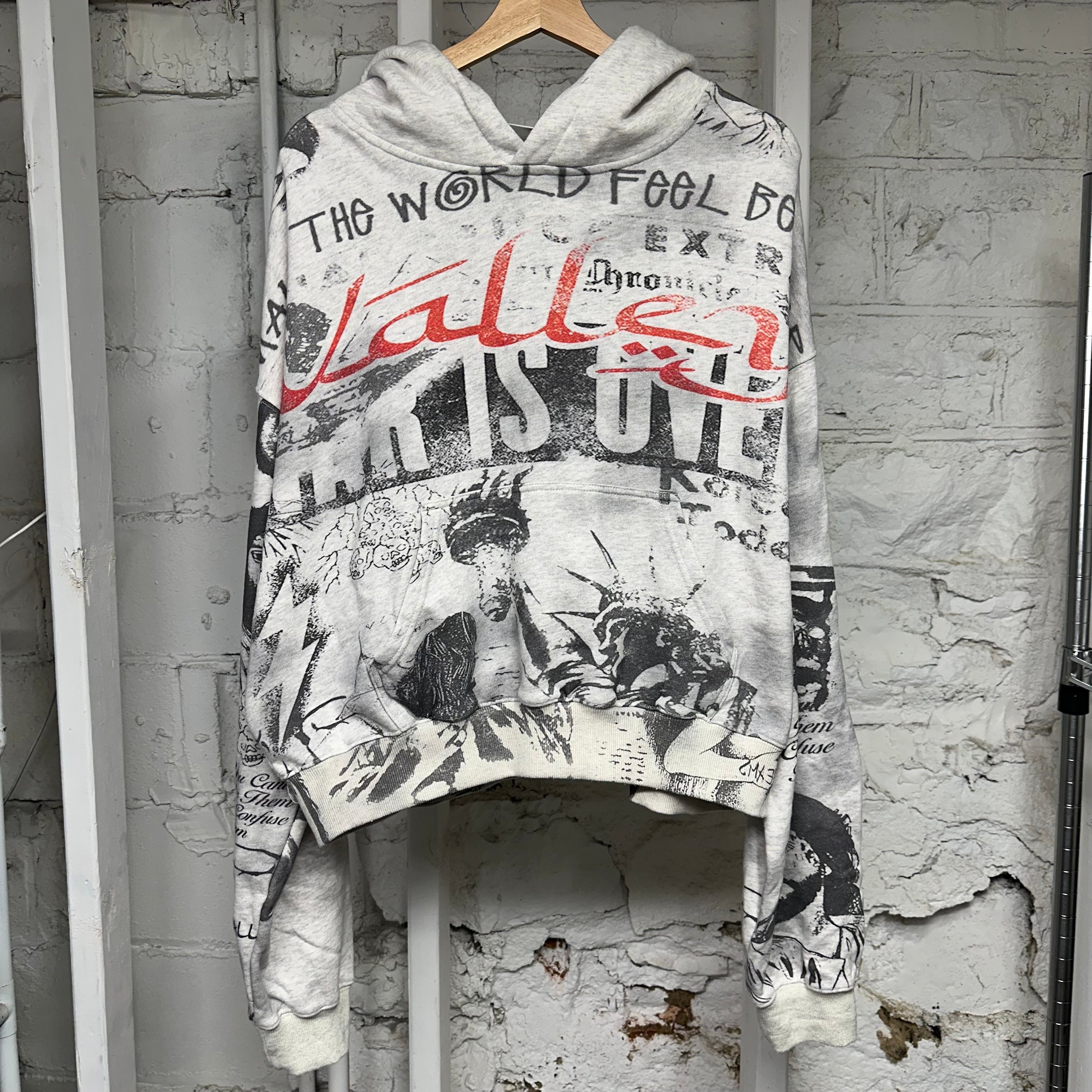 Vale Mural Pullover Hoodie Sz S