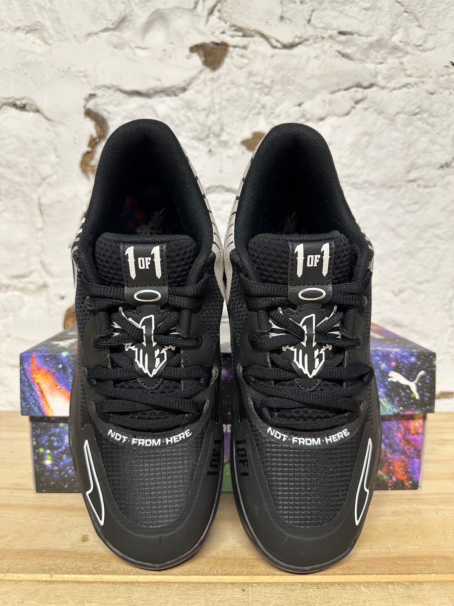 Puma Melo MB01 Black White Sz 8.5