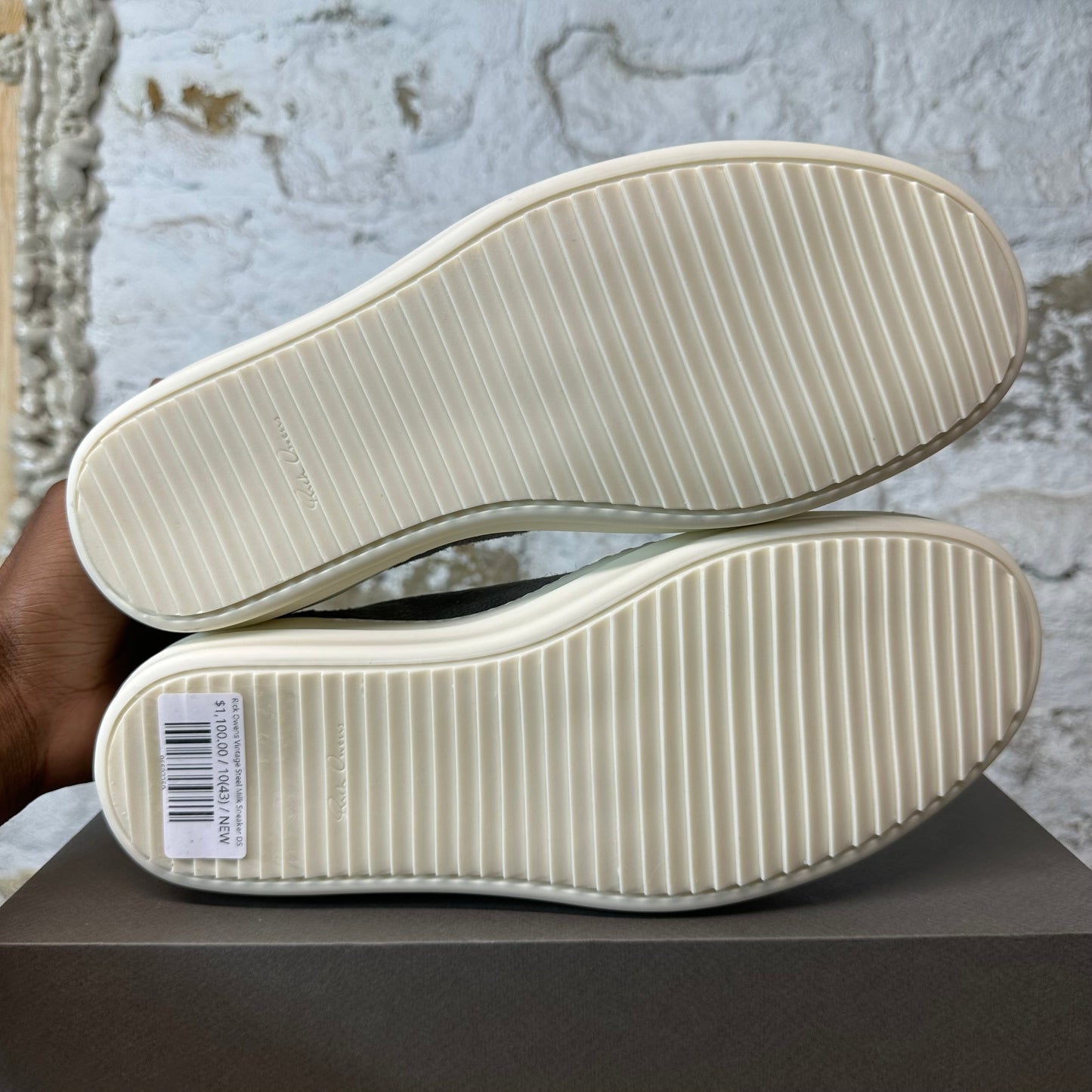 Rick Owens Vintage Steel Milk Sneaker DS