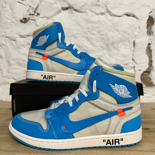 Air Jordan 1 High Off-White University Blue Sz 11.5