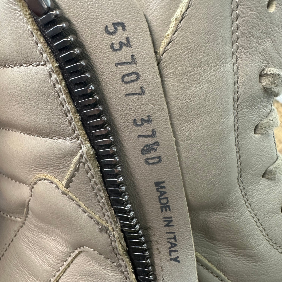 Rick Owens Geobasket Pearl Sneaker Sz 5.5 (37.5)
