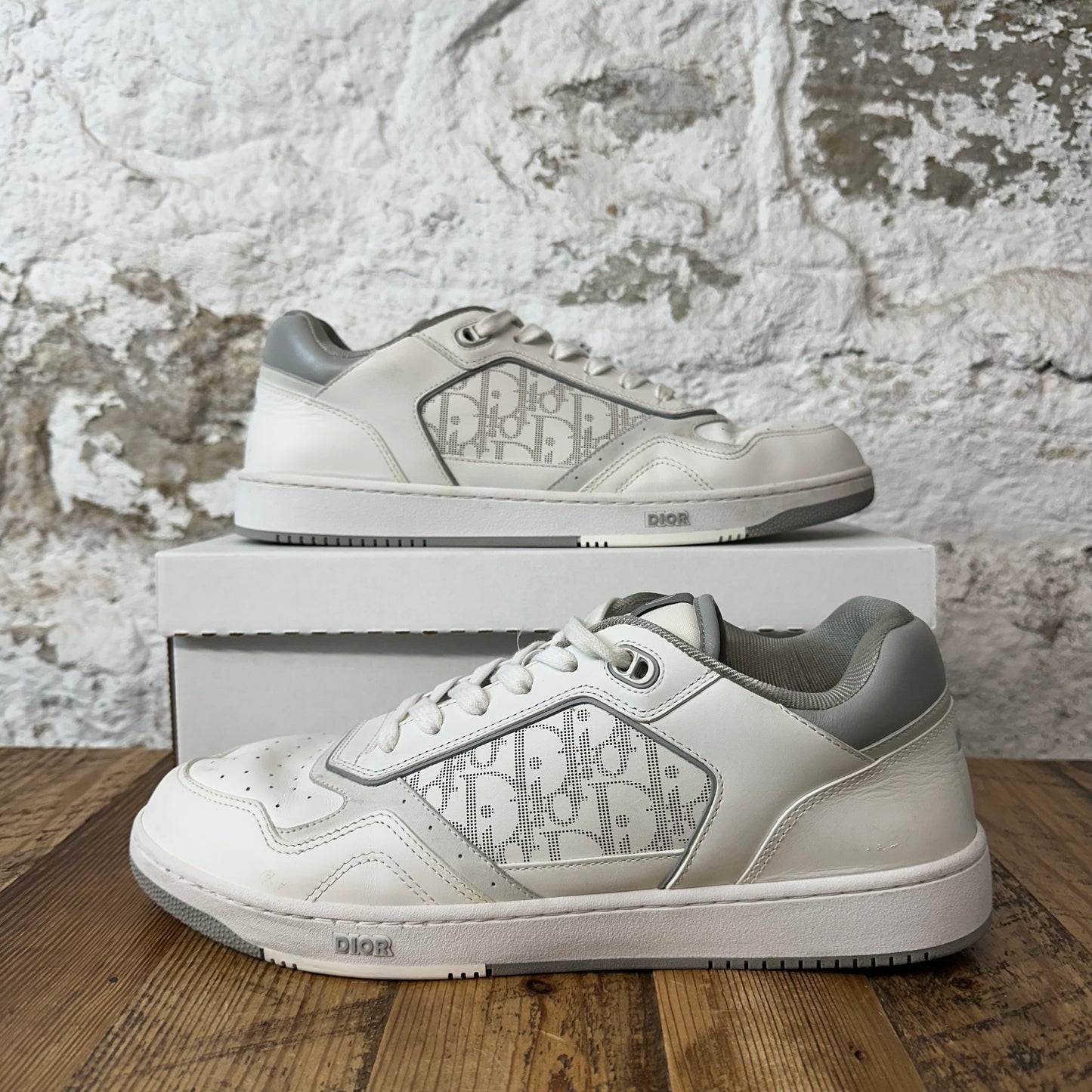 Dior B27 White Monogram Low Sneaker Sz 15 (48) No Box