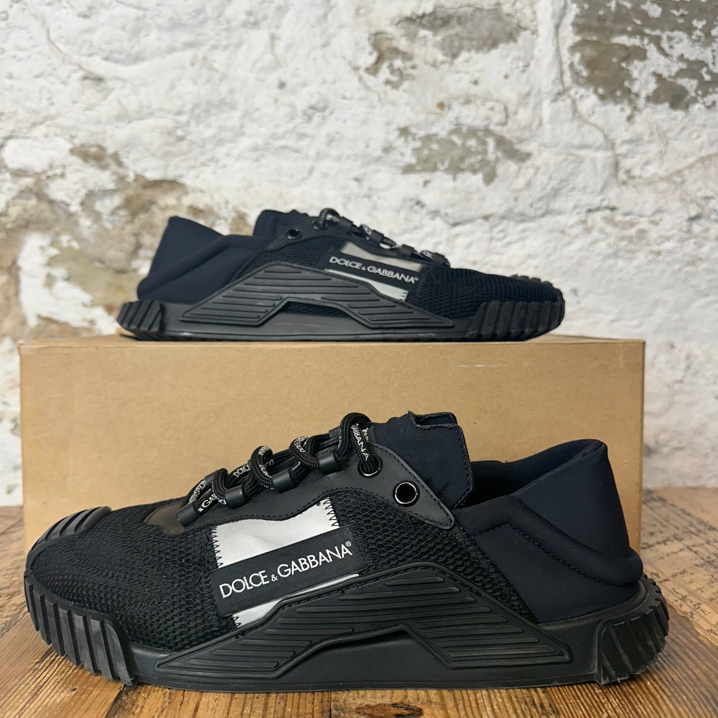 Dolce Gabbana NS1 Triple Black Sneaker Sz 10 (43)