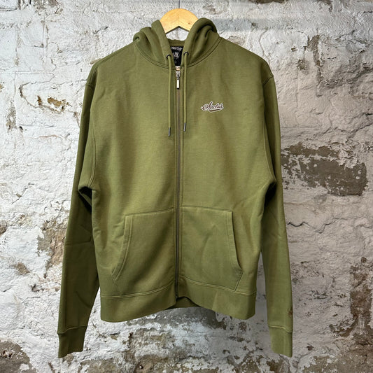 Sinclair Small Logo Zip Up Hoodie Green Sz XS
