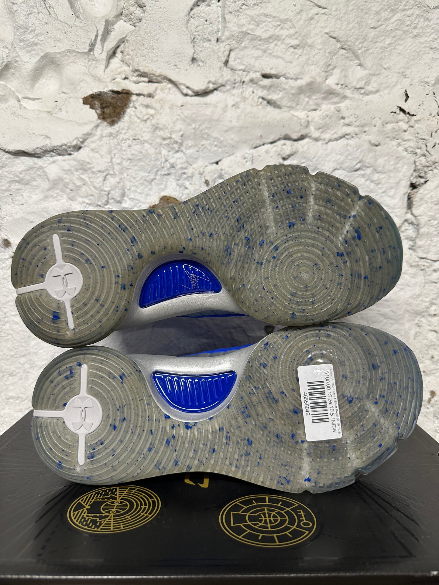 Under Armour Curry 4 Silver Royal Sz 10.5 DS