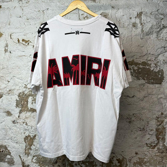 Amiri Skater 22 Red Black T-shirt White Sz XXL