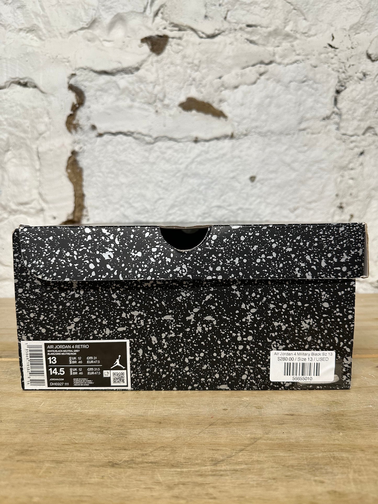 Air Jordan 4 Military Black Sz 13